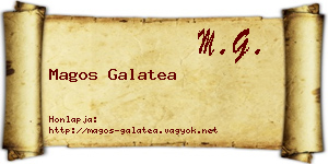 Magos Galatea névjegykártya